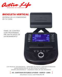 BICICLETA VERTICAL HOME