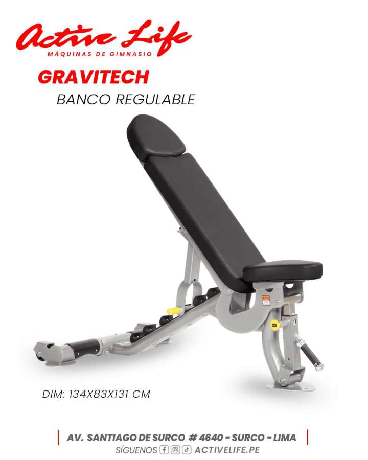 Banco ajustable GRAVITECK Line 108