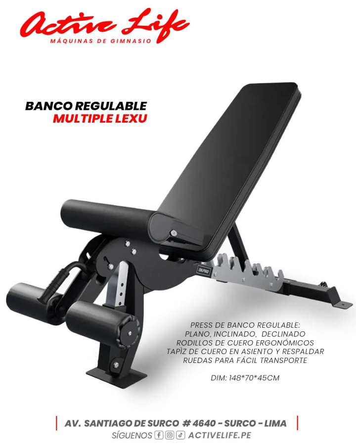 Banco reclinable Multiple Lexu